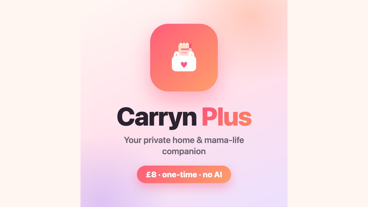 Carryn — private, on your phone only, nothing shared