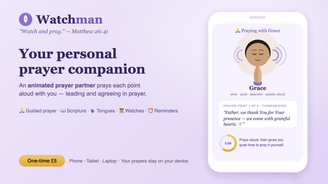 Watchman — your personal prayer companion